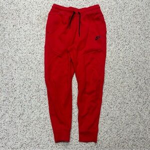 Nike Tech Fleece Joggers University Red Small CU4495-657 Active Gym Streetwear
